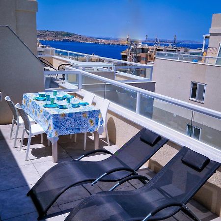 Appartement Sea View New Penthouse Terrace & Garage Parking à San Pawl il-Baħar Extérieur photo