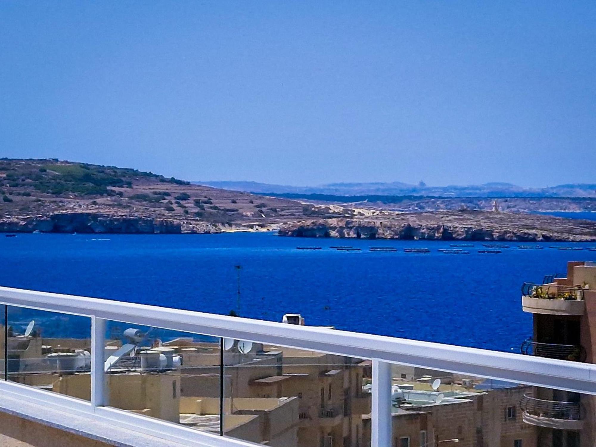 Appartement Sea View New Penthouse Terrace & Garage Parking à San Pawl il-Baħar Extérieur photo